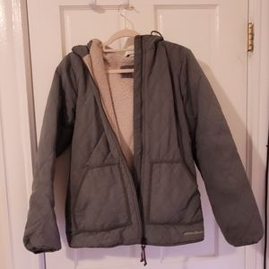 Eddie Bauer quilted green coat